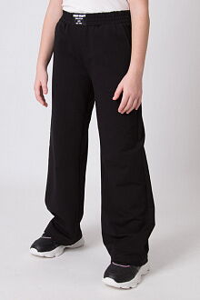 Брючки палаццо для девочки Mevis черные 4982-01 - цена