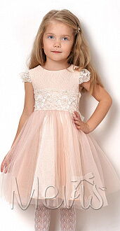 Платье нарядное для девочки Mevis пудра 2610-01 - цена