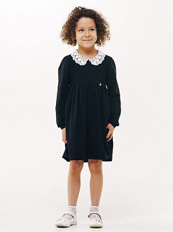 Платье школьное трикотажное SMIL черное 120224 - цена