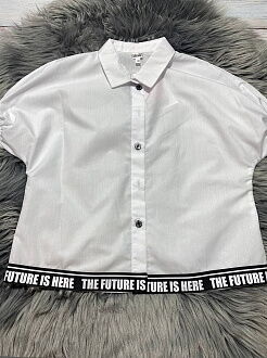 Блузка для девочки Mevis белая 3836-01 - размеры