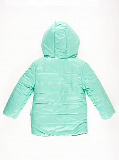 Куртка зимняя для девочки Одягайко мята 20018 - фотография