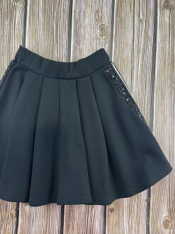Трикотажная юбка для девочки Mevis черная 3306-02 - размеры