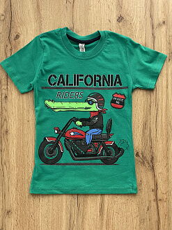 Футболка для мальчика California зеленая 57425 - цена