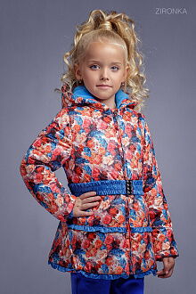 Демисезонная куртка еврозима для девочки Zironka синяя 2060-2 - цена