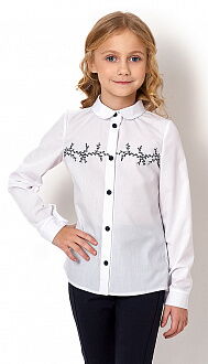 Школьная блузка для девочки Mevis белая 2722-01 - цена
