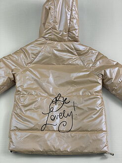 Деми куртка для девочки Kidzo Хамелеон бежевая 2214 - фото
