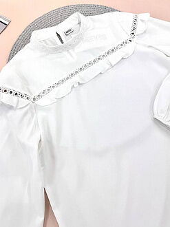 Блузка для девочки Mevis молочная 4859-01 - размеры