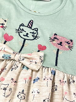 Платье для девочки PATY KIDS бирюзовое 51365 - фотография