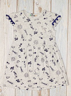 Платье для девочки PATY KIDS Пальмы серое 51331 - размеры