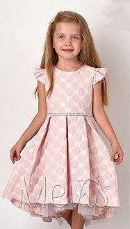 Нарядное платье для девочки Mevis розовое 3060-01 - цена