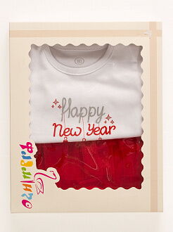 Костюм новогодний для девочки Фламинго ,,Heppy new year" красный 733-223 - фото