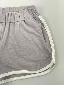 Летние шорты для девочки Фламинго серые 786-416 - размеры