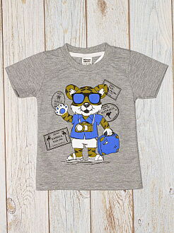 Футболка для мальчика Wenge Тигр серая 2086921 - фото
