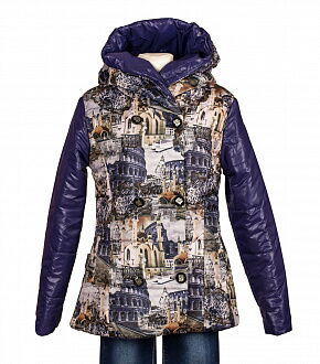 Куртка для девочки Одягайко синяя 2622 - цена