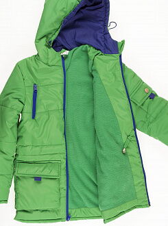 Куртка для мальчика ОДЯГАЙКО зеленая 22114 - фотография