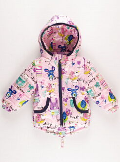 Куртка зимняя для девочки Одягайко розовая 20010 - цена