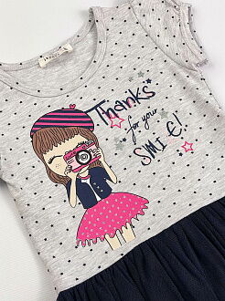 Платье для девочки Breeze Фотограф бежевое 12381 - фото