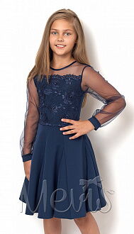Нарядное платье Mevis синее 2559-02 - цена