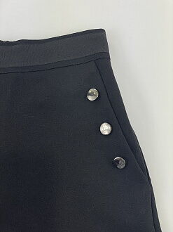 Школьные шорты для девочки Mevis черные 3795-02 - размеры