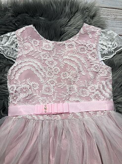 Нарядное платье для девочки Mevis розовое 3320-03 - фото
