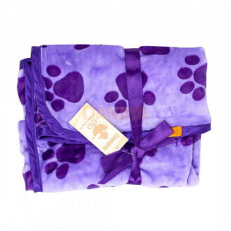 Плед для новорожденного DANAYA Лапки фиолетовый 011Б - цена