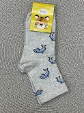 Носки детские Дельфины серые арт.270238