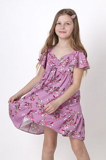 Платье для девочки Mevis Цветочки розовое 4544-03 - размеры