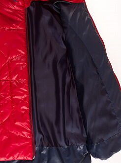 Куртка удлиненная для девочки ОДЯГАЙКО красная 22042О - размеры
