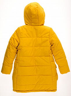 Куртка зимняя для девочки Одягайко желтый 20049 - размеры