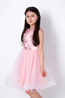 Нарядное платье для девочки Mevis розовое 3412-01 - цена
