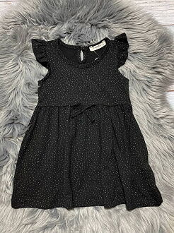 Трикотажное платье для девочки Breeze черное 14284 - размеры