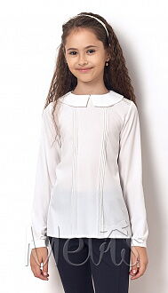 Блузка шифоновая для девочки Mevis белая 2108-02 - цена