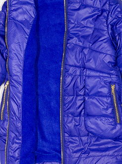Куртка для девочки ОДЯГАЙКО синяя 22158О - фото