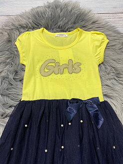 Платье для девочки Breeze Girls желтое 10766 - фото