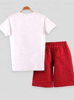 Комплект футболка и шорты для мальчика Breeze белый 14512 - фото