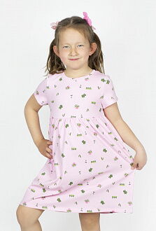 Платье для девочки Роксана Кактусы розовое 0080/16086 - фото