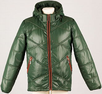 Куртка для мальчика Одягайко зеленая 2738 - размеры