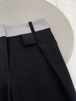 Брюки школьные для девочки Valza черные 3401 - фотография