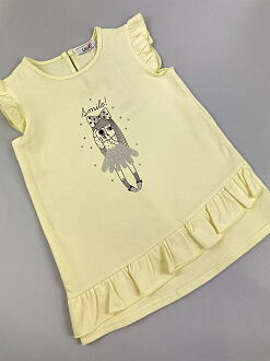 Платье для девочки Mevis лимонное 3767-02 - фото