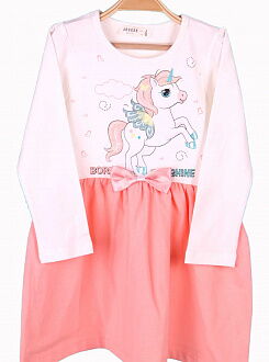 Платье для девочки Breeze Единорог розовое 14983 - цена