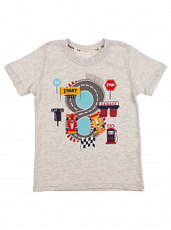 Комплект футболка и шорты Breeze Трек серый 12406 - фото