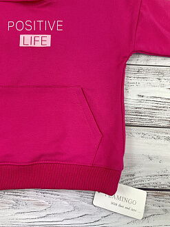 Утепленный спортивный костюм для девочки Фламинго Positive Life малиновый 716-311 - фотография