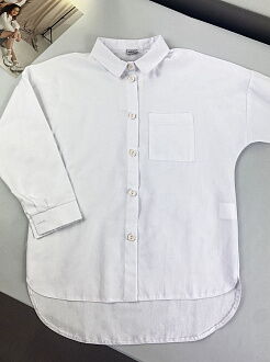 Школьная блузка для девочки Mevis белая 4757-02 - цена