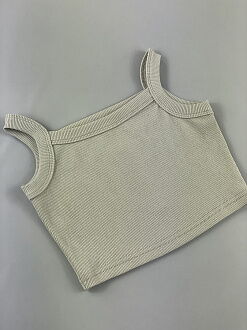 Кроп-топ для девочки Mevis оливковый 4607-05 - размеры