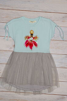 Платье для девочки Breeze Девушка-цветок голубое 13347 - цена
