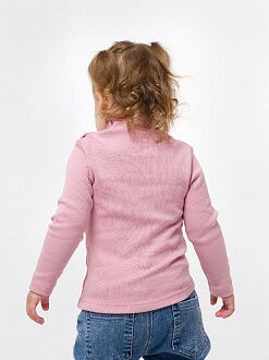 Гольф со стойкой утепленный кашкорс SMIL розовый 114839 - фото