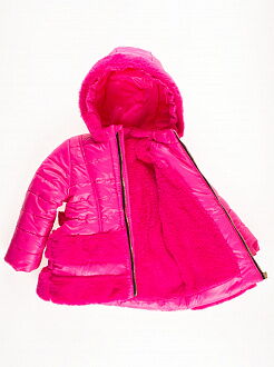 Куртка зимняя для девочки Одягайко малиновая 20017 - размеры