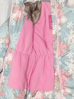 Зимняя куртка для девочки Модный карапуз Снежинка розовая 829 - фото