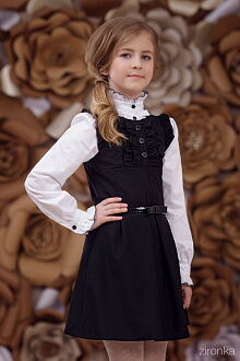 Сарафан школьный Zironka Classic черный 6546-1 - размеры