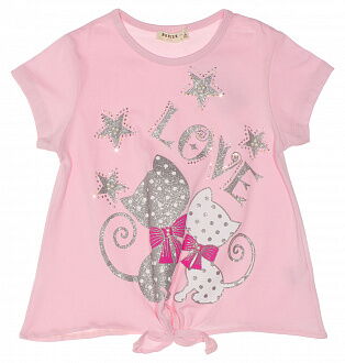 Комплект футболка и лосины Breeze LOVE розовый 11827 - фото